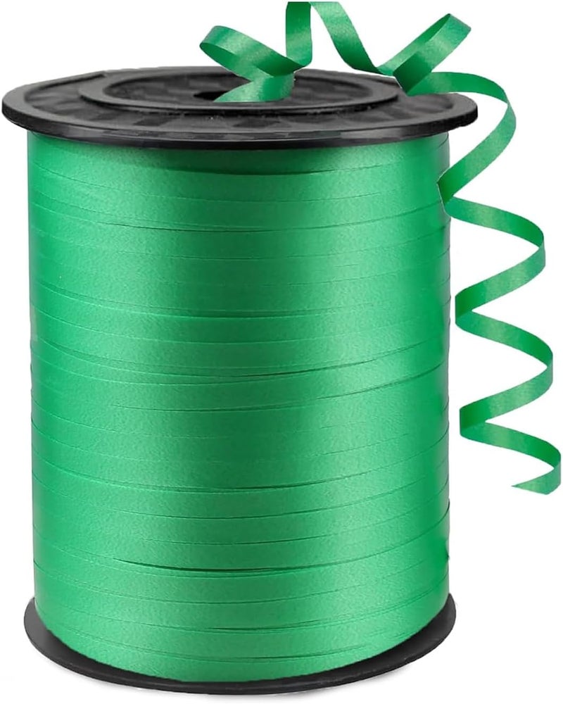WFAUIBR 500 Yard Premium Green Curling Ribbon, PVC Plastic, Perfect for DIY Crafts, Gift Wrapping, Balloon Decorations, Birthdays, Holidays - Image 1